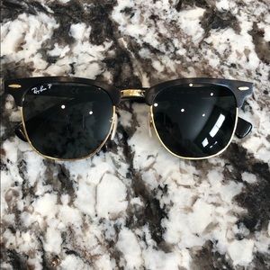 RayBan RB3507 Clubmaster aluminum polarized